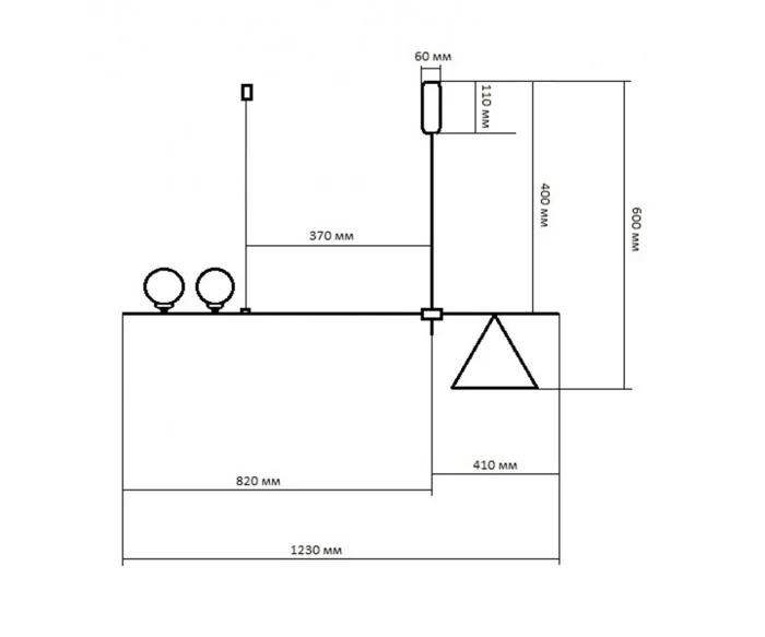 Люстра 07620-2+1,19 Kink Light