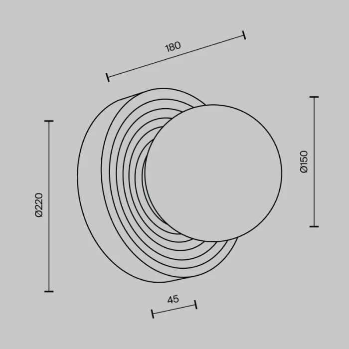 Бра Maytoni MOD403WL-01GR