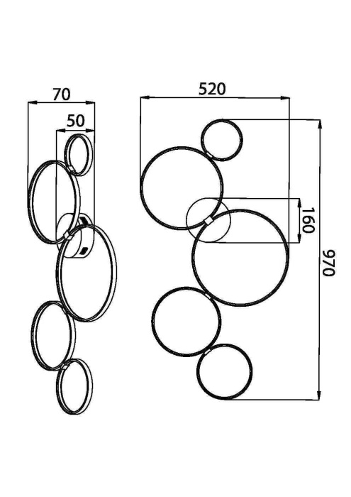 Накладная люстра Maytoni Olympia MOD448CL-L40WK