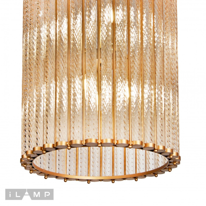 Подвесная люстра iLamp Manhattan MD0266-6 ANTIQUE BRASS