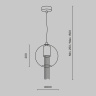Подвесной светильник Maytoni Flusso P095PL-01BZ