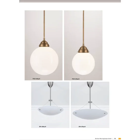 Подвесной светильник Berliner Messinglampen PS45-120opB