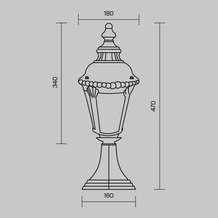 Садово-парковый светильник Maytoni Goiri O029FL-01BZ