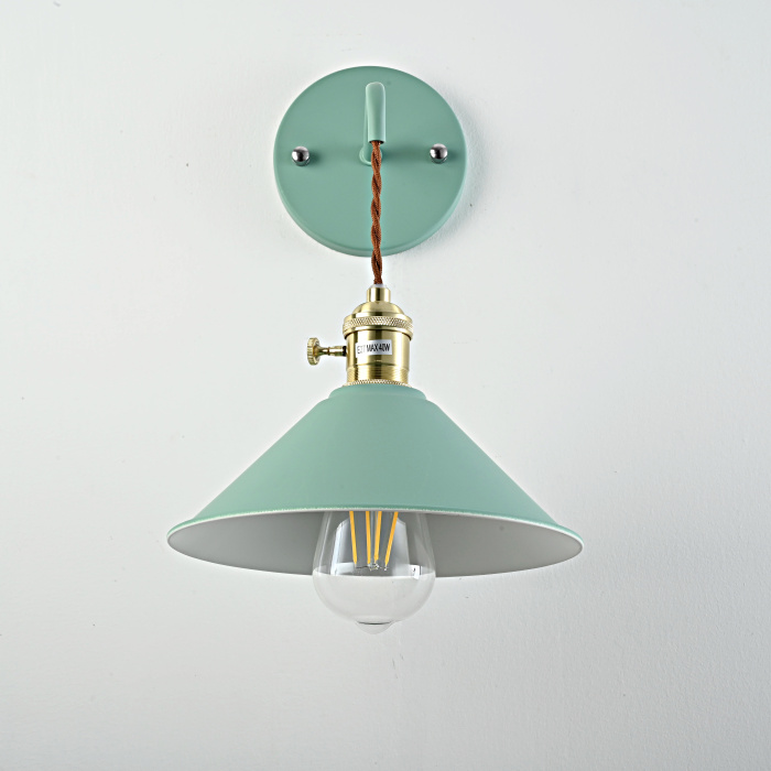 Бра с подвесным плафоном BRAID WALL Green ImperiumLoft