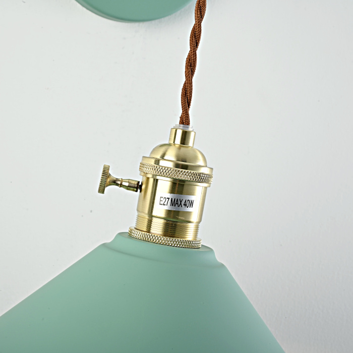 Бра с подвесным плафоном BRAID WALL Green ImperiumLoft