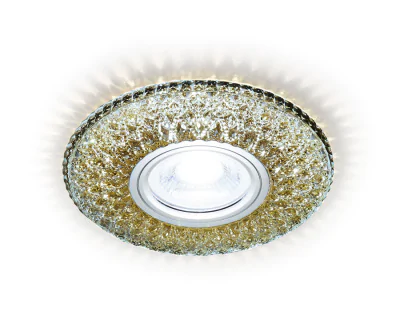 Встраиваемый точечный светильник MR16 с LED подсветкой Ambrella light S333 CF/WR
