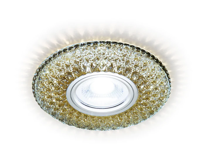Встраиваемый точечный светильник MR16 с LED подсветкой Ambrella light S333 CF/WR