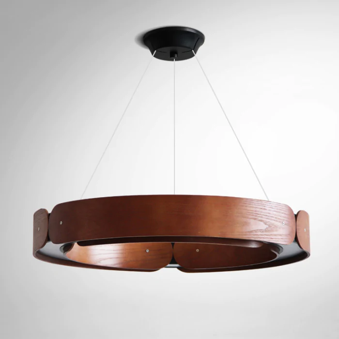 Подвесной кольцевой светильник RANGE 1 D70 Red wood ImperiumLoft