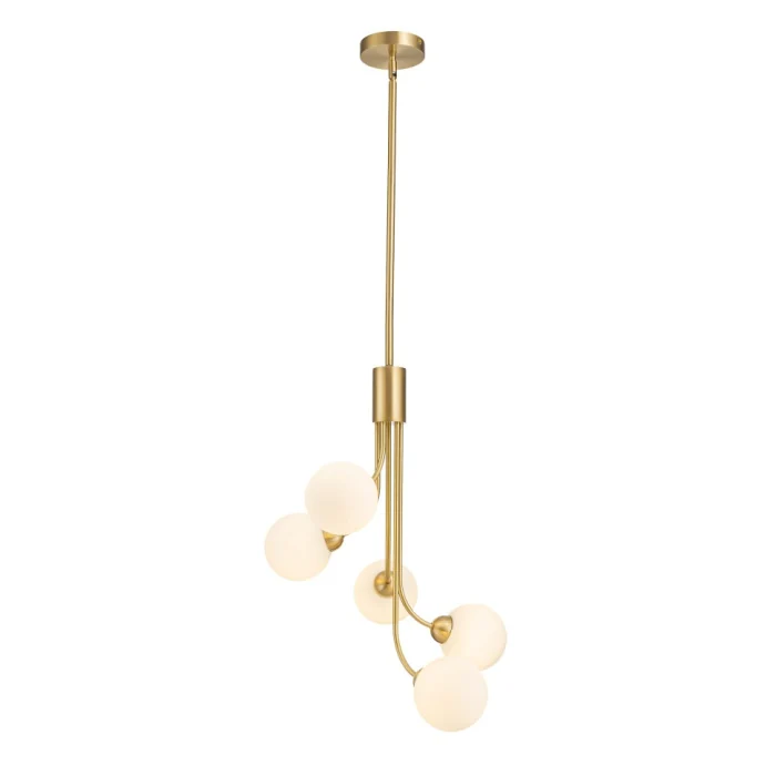 Люстра на штанге Belfast Bryson L-8130-5A BR GL