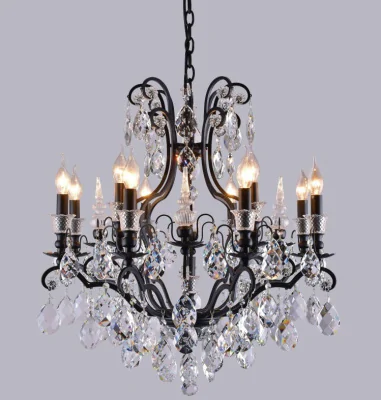 Люстра Crystal Lux MAGNIFICO SP13 BLACK/TRANSPARENT