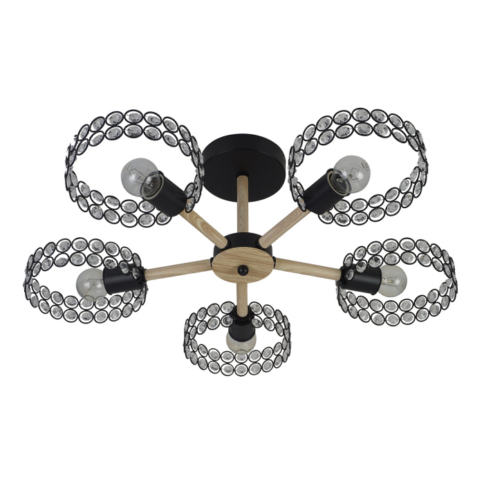 Потолочная люстра на штанге BANJO ESCADA 679/5P Black