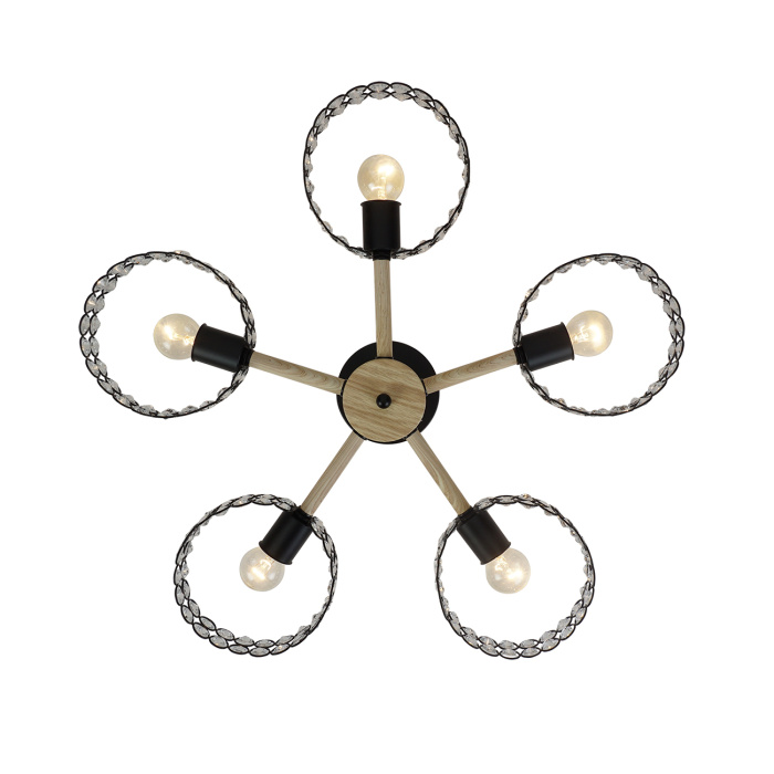 Потолочная люстра на штанге BANJO ESCADA 679/5P Black