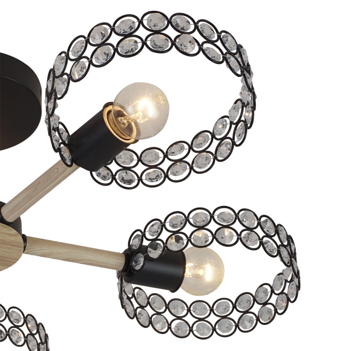 Потолочная люстра на штанге BANJO ESCADA 679/5P Black