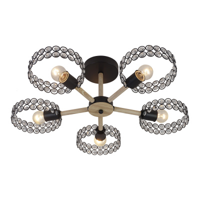 Потолочная люстра на штанге BANJO ESCADA 679/5P Black