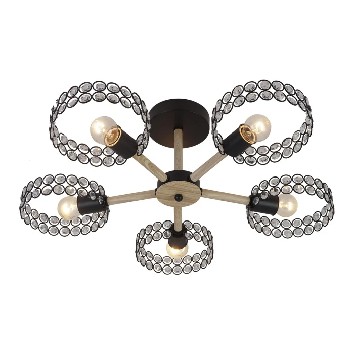 Потолочная люстра на штанге BANJO ESCADA 679/5P Black