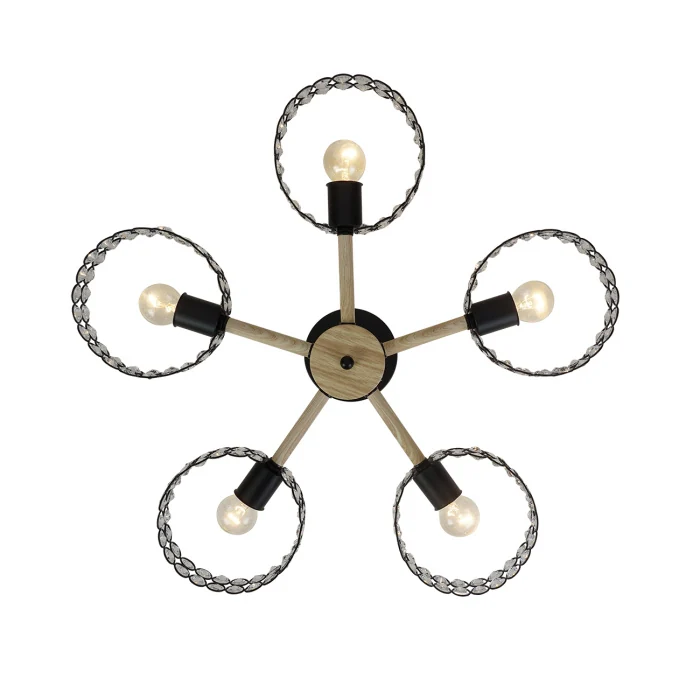 Потолочная люстра на штанге BANJO ESCADA 679/5P Black