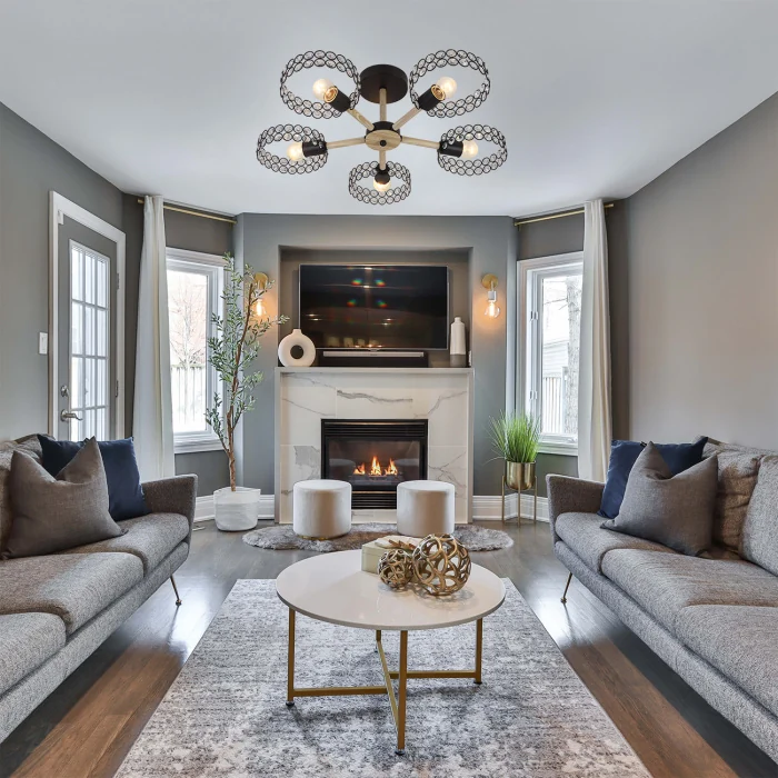 Потолочная люстра на штанге BANJO ESCADA 679/5P Black