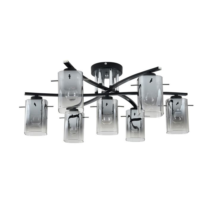 Потолочный светильник IBERIS ESCADA 1101/7P Black