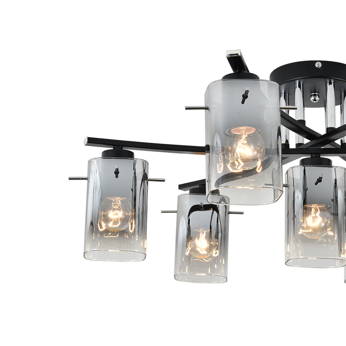 Потолочный светильник IBERIS ESCADA 1101/7P Black