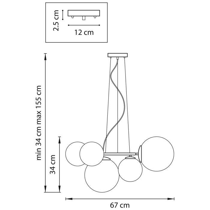 Подвесная люстра GLOBO LIGHTSTAR 815051