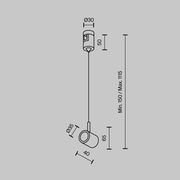 Коннектор с тросовым подвесом Тау / Tau в шинопровод Flarity латунь Maytoni Tau TRA154SW-1BS