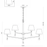 Подвесная люстра Freya Rosemary FR5190PL-12BS