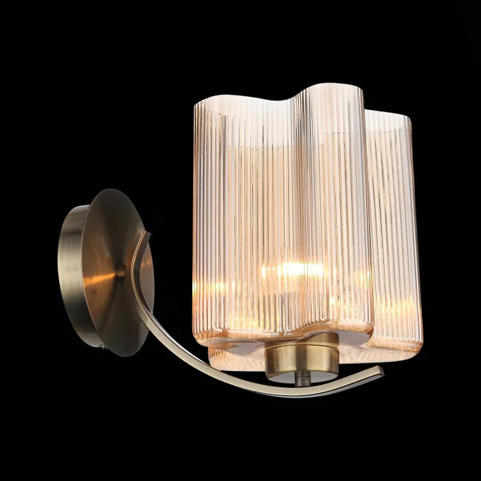 Бра ST-Luce Бронзовый/Янтарный E27 1*60W SL117.301.01