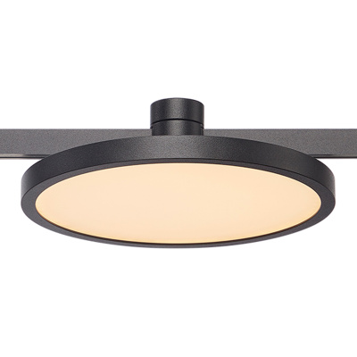 Магнитный трековый светильник FARM Черный LED 1*10W 3000K 500Lm Ra80 120 IP20 D168xH54 ST818.406.12