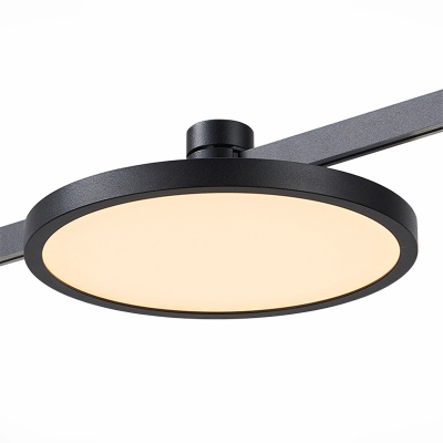 Магнитный трековый светильник FARM Черный LED 1*10W 3000K 500Lm Ra80 120 IP20 D168xH54 ST818.406.12