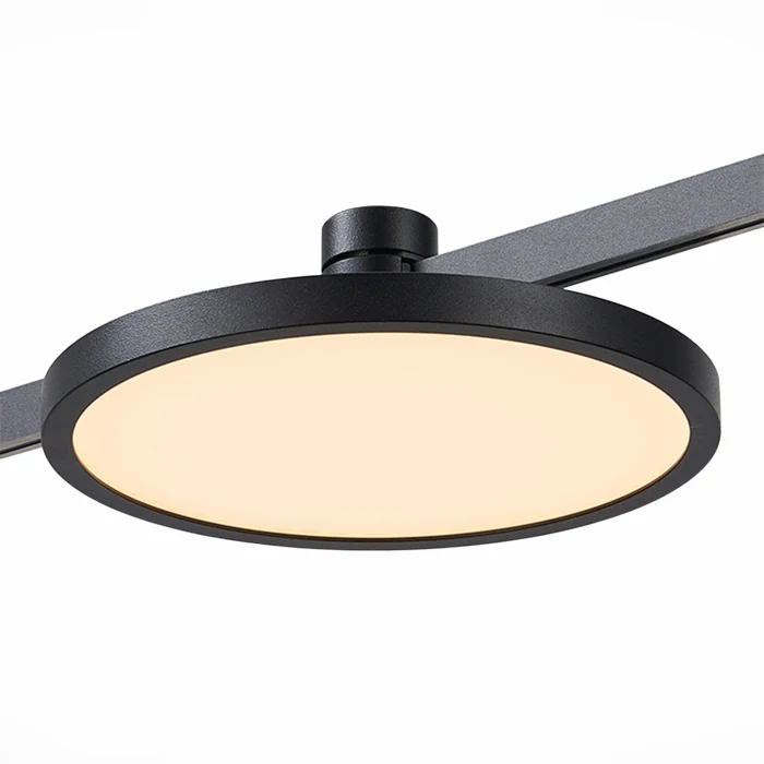 Магнитный трековый светильник FARM Черный LED 1*10W 3000K 500Lm Ra80 120 IP20 D168xH54 ST818.406.12