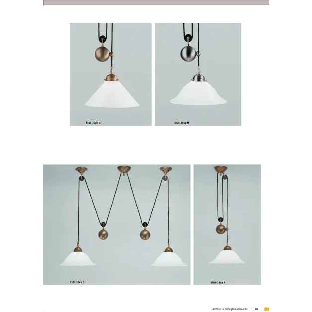 Подвесной светильник Berliner Messinglampen Ei05-38opB