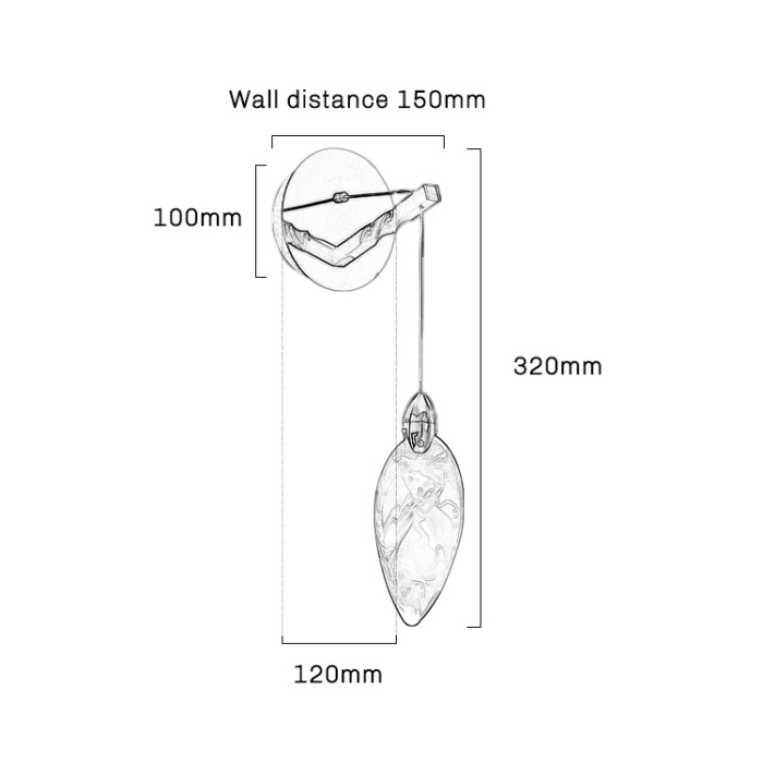 Бра Delight Collection Colvin MT9176-1W pearl black