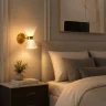 Светильник настенный ST-Luce латунь/прозрачный, белый, латунь G9 LED 2*5W SL2004.301.02