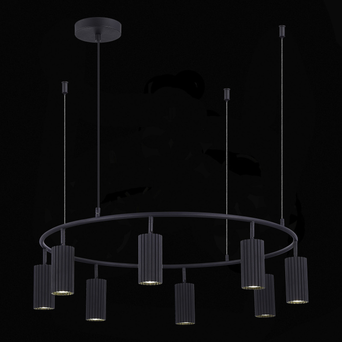 Светильник подвесной ST-Luce Черный/Черный GU10 8*5W 4000K SL1213.403.08