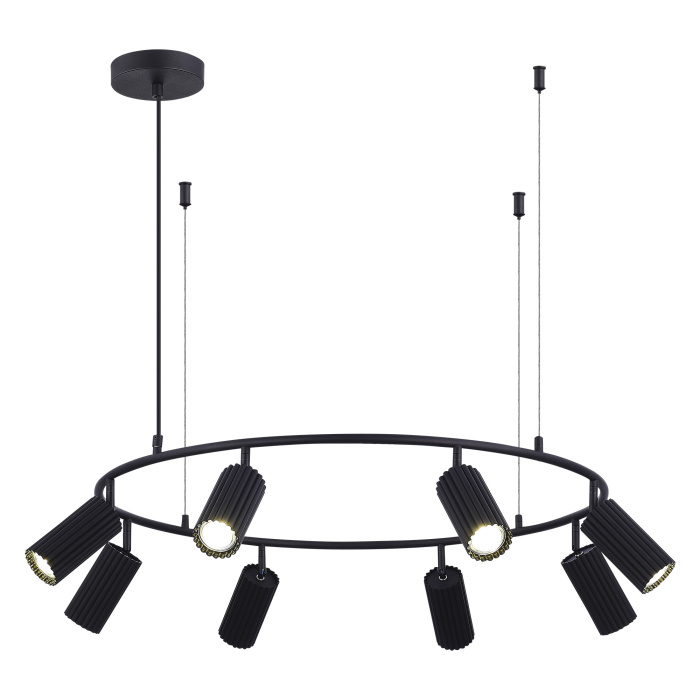 Светильник подвесной ST-Luce Черный/Черный GU10 8*5W 4000K SL1213.403.08