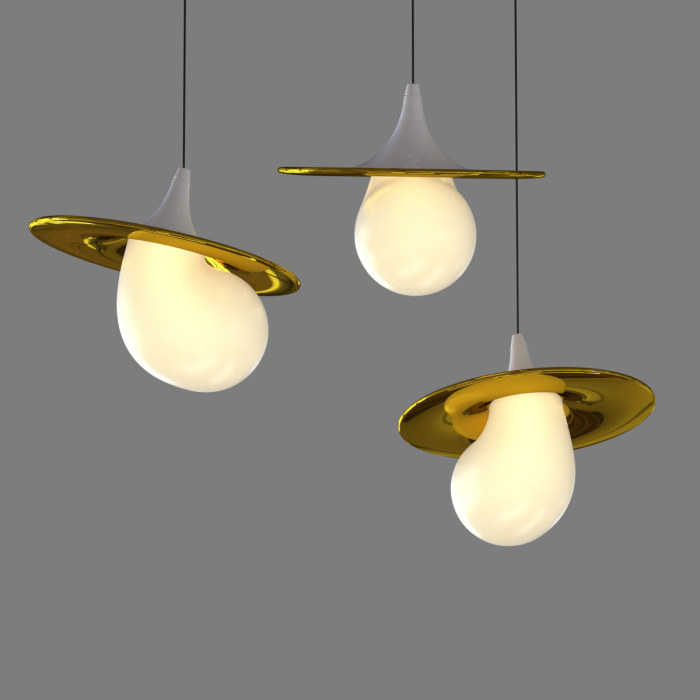 Подвесной светильник Delight Collection 10238P 10238P/1 gold/white