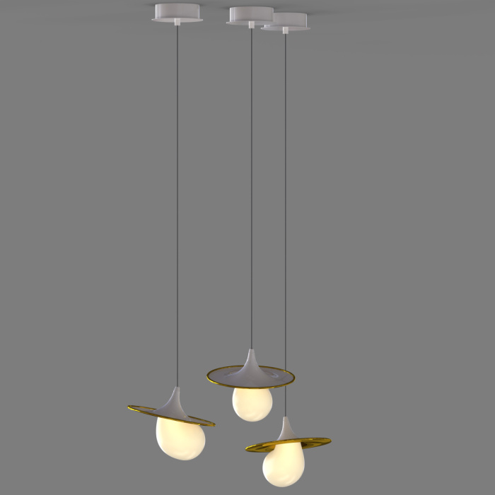 Подвесной светильник Delight Collection 10238P 10238P/1 gold/white