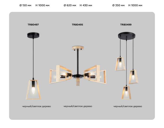 Подвесной светильник в стиле лофт Ambrella light TR80495