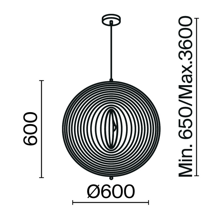 Подвесной светильник Maytoni Roots MOD197PL-01W2