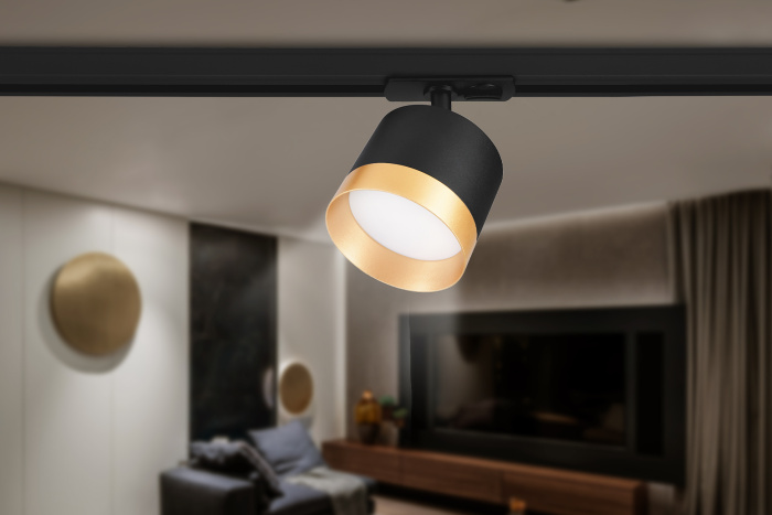 Трековый однофазный светильник со сменной лампой Ambrella light GL5365