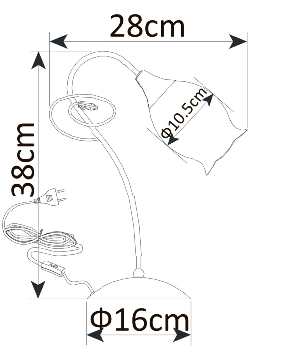 Декоративная настольная лампа Arte Lamp MUGHETTO A9289LT-1GO