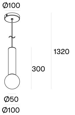 Подвесной светильник для ванной комнаты Leds C4 MIST