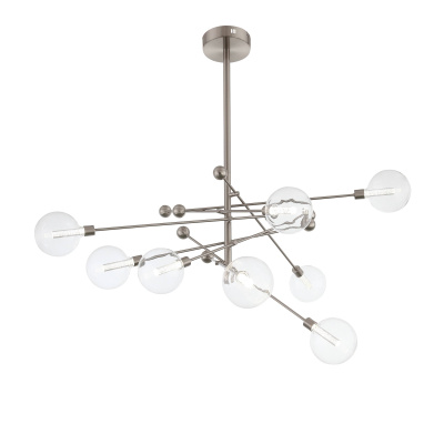 Люстра подвесная ST-Luce Никель/Прозрачный LED 8*4,5W SL377.302.08