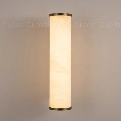 Бра Cloyd LERMONT-A W1 / выс. 30 см - алебастр - латунь (арт.20184)