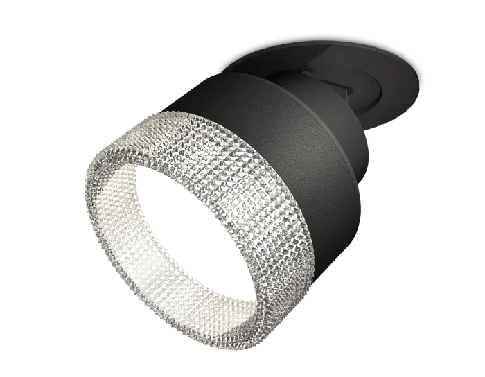 Комплект встраиваемого поворотного светильника с композитным хрусталем Ambrella light XM8102540
