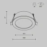 Встраиваемый светильник Maytoni Technical Downlight Orb DL130-GX53-B