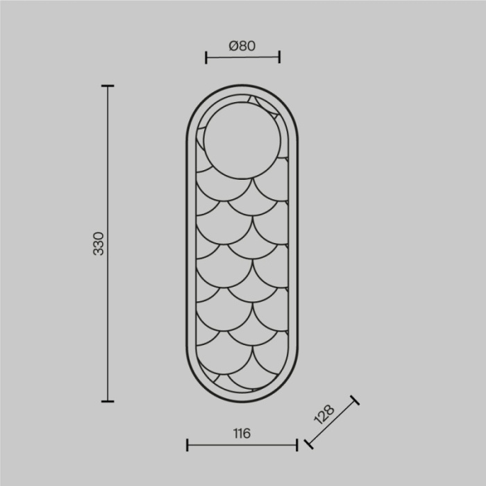 Настенный светильник Maytoni Modern MOD473WL-L20BSK