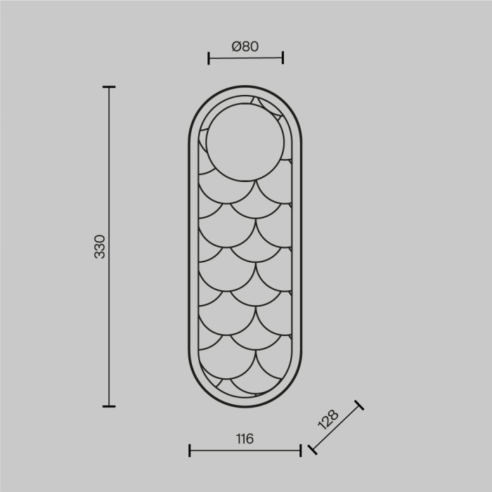 Настенный светильник Maytoni Perlamour MOD473WL-L20BSK