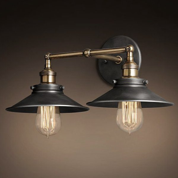 Бра Loft Cone 20th c.Factory filament Pendant Double ImperiumLoft