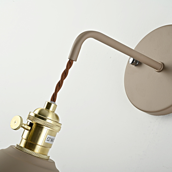 Бра с подвесным плафоном BRAID WALL Khaki ImperiumLoft